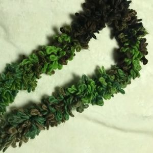 Variegated Camo Handmade Loopy Scarf NWOT